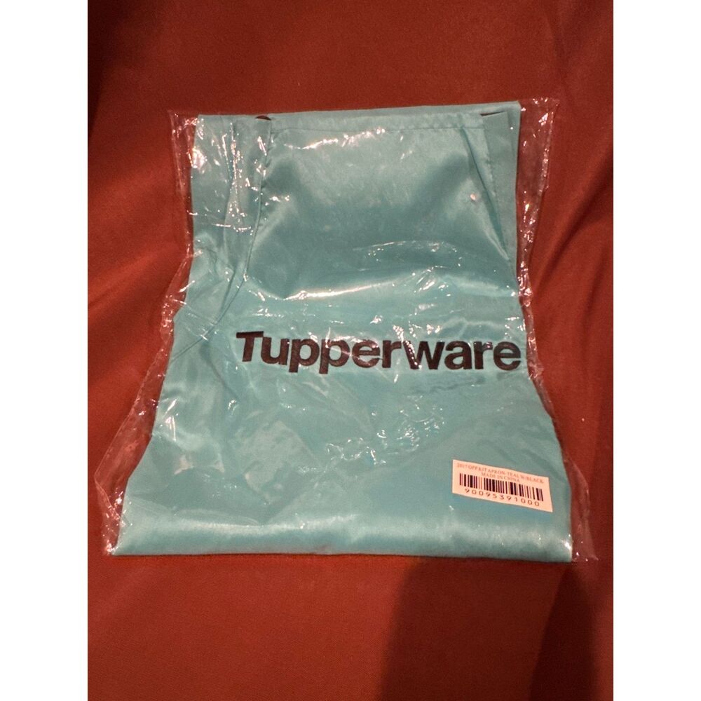 Teal Tupperware Logo Consultant Apron NEW